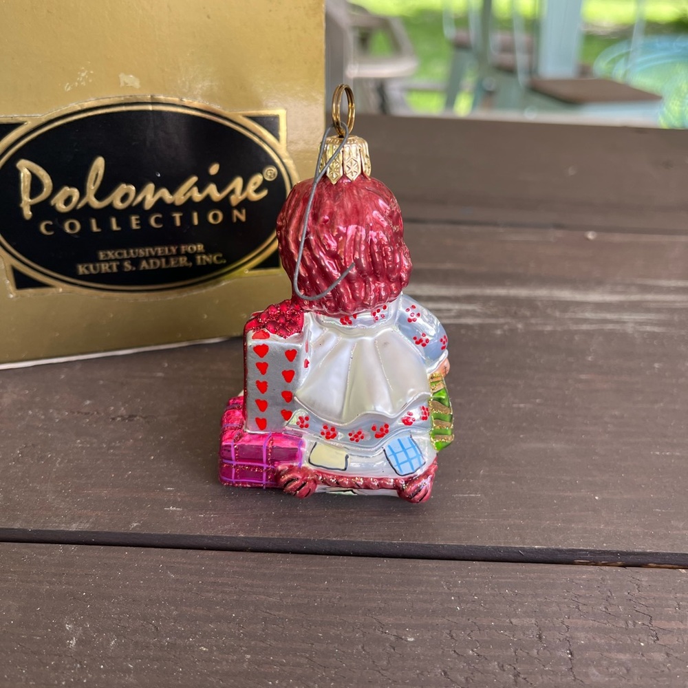 Rare Kurt Adler Polonaise Komozja Playful Raggedy Ann AP1512 Glass Ornament - Picture 8 of 8